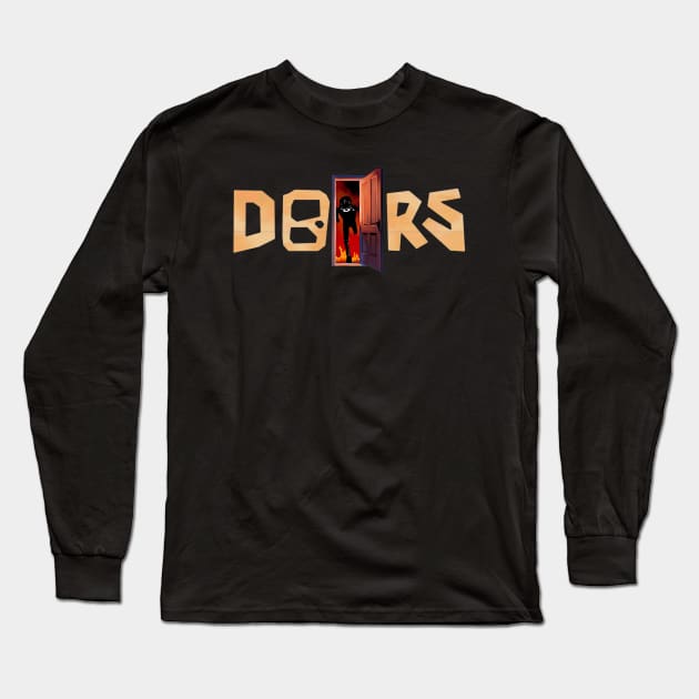 Open DOORS - Seek (Roblox Doors) Long Sleeve T-Shirt by Atomic City Art